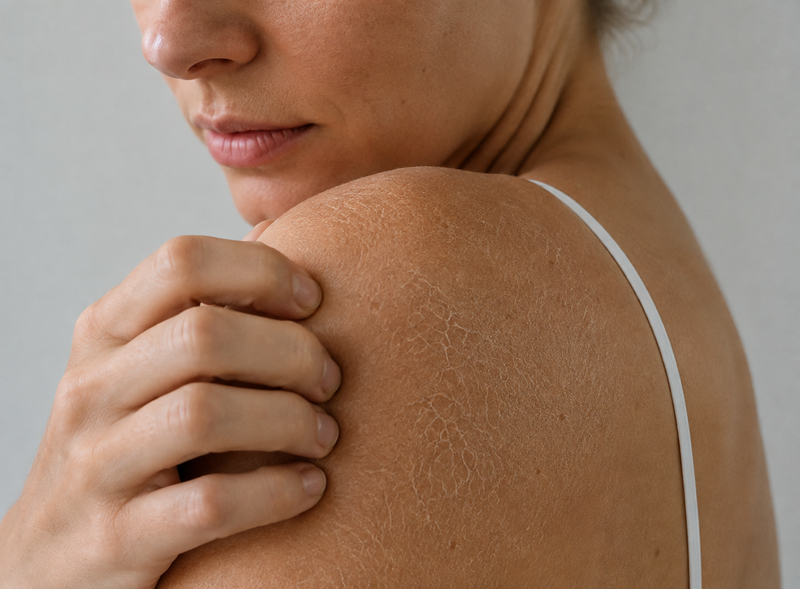 tiraillements de la peau après la douche