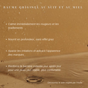 Baume Originel – Soin Réparateur Naturel au Suif et au Miel